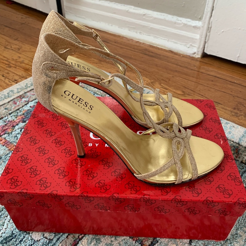Guess Gold Heels